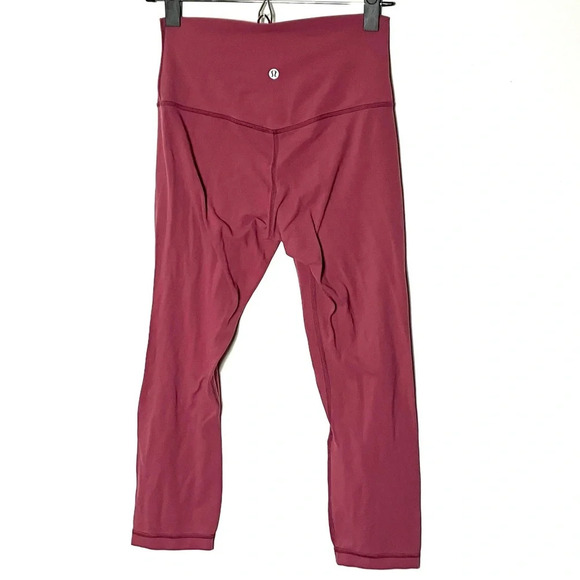 Lululemon Align Crop 21" Misty Merlot 6 - Picture 8 of 10